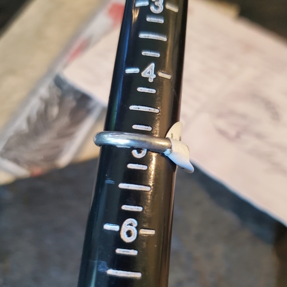 ❤SOLD❤Vintage 40's Zuni Inlay Turquoise/Jet Ring - Picture 4 of 4